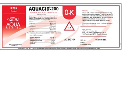 3785 mL Label (Aquacid 200 Ingles)